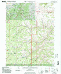 1998 Map of Dairy Ridge, Rich County, UT — High-Res | Pastmaps